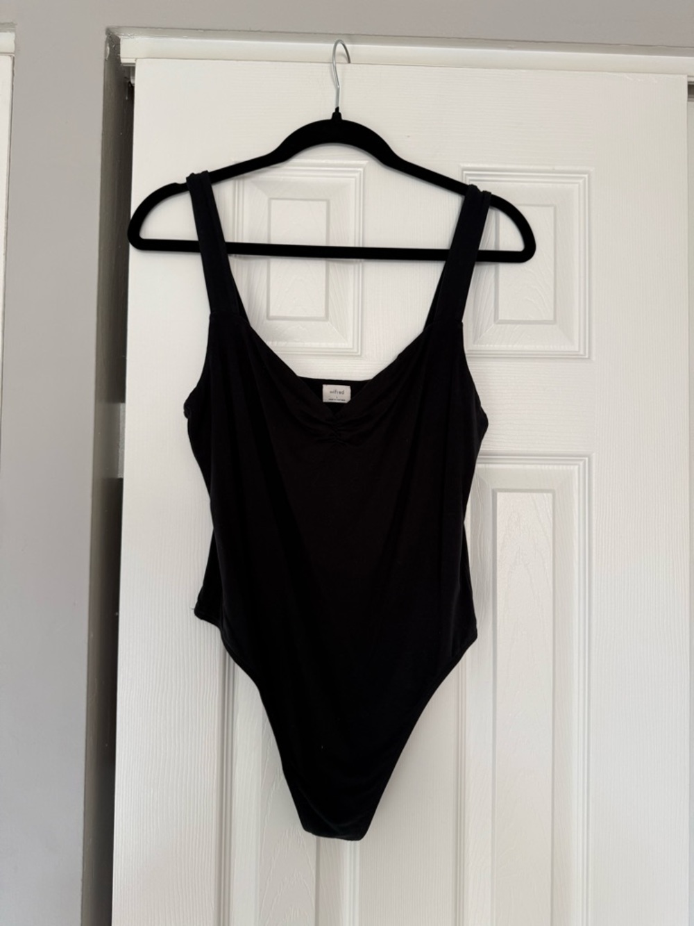 Aritzia Wilfred Black One-Piece Bodysuit